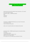 CMIS 526 Exam with questions and 100&percnt; Correct answers