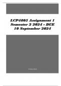 LCP4805 Assignment 1 Semester 2 2024 - DUE 10 September 2024&period;