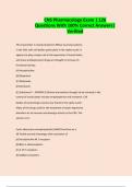 CNS Pharmacology Exam &vert; 126 Questions With 100&percnt; Correct Answers&vert; Verified