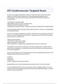 ATI Cardiovascular Targeted Exam and answers