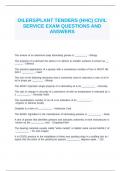 OILERS&sol;PLANT TENDERS &lpar;HHC&rpar; CIVIL SERVICE EXAM QUESTIONS AND ANSWERS