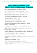 Quiz Bowl Questions - -Jr&period; High&sol;101 Questions and Answers