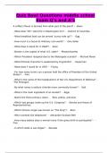 Quiz Bowl Questions middle school Exam Q&rsquo;s and A&rsquo;s