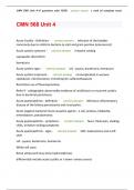 CMN 568 Unit 4-6 questions with 100&percnt; correct answers with all complete tests-over 800 Q&As
