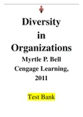Exam |Elaborated| MANAGEMENT -Diversity in Organizations- Myrtle P. Bell-|Testbank| Reviewed/Updated for 2021