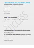 EXAM&colon;CRT TMC RRT EXAM WITH CERTIFIED ANSWERS