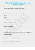 EXAM&colon; NBRC Mock TMC Exam Review&semi; Questions and  Answers 100&percnt; Pass  