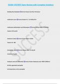 EXAM&colon; CRT&sol;RRT Exam Review with Complete Solutions 