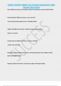 EXAM&colon;CRT&sol;RRT &lpar;NBRC&rpar; FULL REVIEW EXAM WITH 100&percnt;  SOLVED SOLUTIONS  