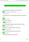 NR293 Pharmacology Comprehensive Exam 2024 Actual Questions with Verified Answers&comma; 100&percnt; Guarantee Pass