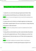 NR293 Pharmacology for Nursing Week 7 Quiz 2024 Actual Questions with Verified Answers&comma; 100&percnt; Guarantee Pass