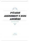 PYC4808 Assignment 5 2024 DETAILED Answers guaranteed distinction&period;