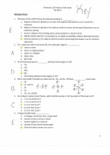 Chem 120 Final Exam Review KEY