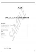   NAPNAP Review Questions With 100&percnt; ALL DETAILED CORRECT ANSWERS