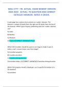 WGU C777 &ndash; PA  ACTUAL  EXAM NEWEST VERSION 2024-2025   ACTUAL  70 QUESTION AND CORRECT DETAILED ANSWERS  RATED A GRADE&period;
