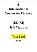 International Corporate Finance 11Ed &ndash; Jeff Madura-Test Bank---&vert;Test bank&vert; Reviewed&sol;Updated for 2021