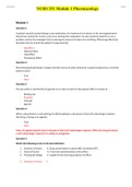 NURS 251 Module 1 Pharmacology Questions and Answers- Portage Learning