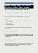 Indiana Notary Public 2024 Latest Questions Solved 100&percnt; Correct