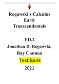 Rogawski's Calculus Early Transcendentals for AP 2e by Jonathan D. Rogawski, Ray Cannon|Solution Manual| Reviewed/Updated for 2021. All Chapters included-(11)-760 pages