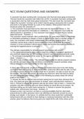 NCC EXAM QUESTIONS AND ANSWERS
