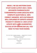 NR565 &sol; NR 565 MIDTERM EXAM STUDY GUIDE &lpar;LATEST 2024 &sol; 2025&rpar;&colon; ADVANCED PHARMACOLOGY FUNDAMENTALS EXAM &lpar;2023&sol;24&rpar; WITH COMPLETE QUESTIONS &  100&percnt; CORRECT ANSWERS  WITH RATIONALES WELL EXPLAINED BY EXPERTS ALREADY PASSED&excl;&excl;&excl;&excl;&excl; GRADED A&plus; 2024 LATEST UPDATE WIT