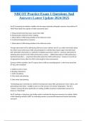 NBCOT Practice Exam 1 Questions And Answers Latest Update 2024&sol;2025
