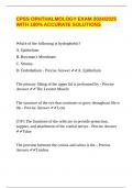 CPSS OPHTHALMOLOGY EXAM 2024&sol;2025 WITH 100&percnt; ACCURATE SOLUTIONS