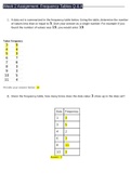 MATH 225N Week 2 Assignment: Frequency Tables Questions and Answers
