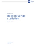 Samenvatting beschrijvende statistiek  voor gedragswetenschappen 1ste bach psychologie VUB