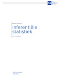 Samenvatting inferentiële statistiek voor gedragswetenschappen 1ste bach psychologie VUB