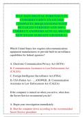 WGU D431 DIGITAL FORENSICS IN CYBERSECURITY EXAM 2024  COMPLETE 200 QUESTIONS WITH DETAILED VERIFIED AND 100&percnt; CORRECT ANSWERS ACTUAL BRANDNEW EXAM ALREADY GRADED A&plus;