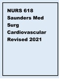 NURS 618 Saunders Med Surg Cardiovascular Revised 2021