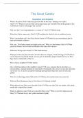 Exam &lpar;elaborations&rpar; Great Gatsby 