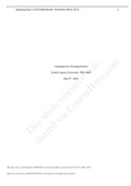 NRS430V Topic 2 Assignment&comma; Contemporary Nursing Practice
