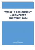 TMS3719 Assignment 4 &lpar;COMPLETE ANSWERS&rpar; 2024&period;