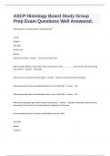 ASCP Histology Board Study Group Prep Exam Questions Well Answered&period;