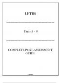 LETRS Units 5 - 8 Complete Post-Assessment Guide 2024&period;