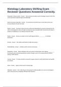 Histology Laboratory Shifting Exam Reviewer Questions Answered Correctly&period;