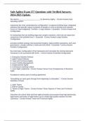 SAFe Agilist Exam 157 Questions with Verified Answers-2024-2025 Update&period;
