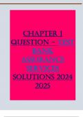 Chapter 1 Question - test bank Assurance Services solutions 2024 2025