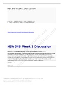 HSA 546 WEEK 1 DISCUSSION.docx