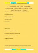 CA RDA WRITTEN AND LAW EXAM Questions & 100&percnt; Correct Answers- Latest  Test &vert; Graded A&plus; &vert; Passed