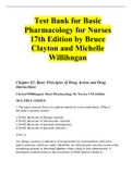 Basic Pharmacology for Nurses 17th Edition by Bruce Clayton Test Bank