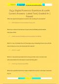 D431 Digital Forensics Questions & 100&percnt;  Correct Answers- Latest Test &vert; Graded A&plus; &vert;  Passed