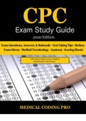 All Exams Master Document For Physician Coding for CPC Preparation &lpar;Q-S&rpar;