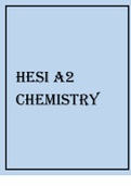 HESI A2 CHEMISTRY 2021