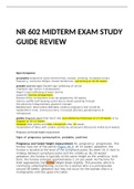 NR 602 MIDTERM EXAM STUDY GUIDE REVIEW