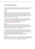 Med Surge Final Exam