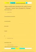 Maps certification Questions & 100&percnt; Correct  Answers- Latest Test &vert; Graded A&plus; &vert; Passed