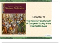 The Recovery and Growth of European Society in the High Middle Ages